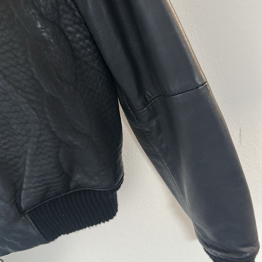 Joe's Jeans Black Faux Leather Jacket - Picture 7 of 10